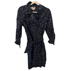 Vintage Coat Travel Porta-Pak by Naman New York Weather Jacket Navy Size Medium